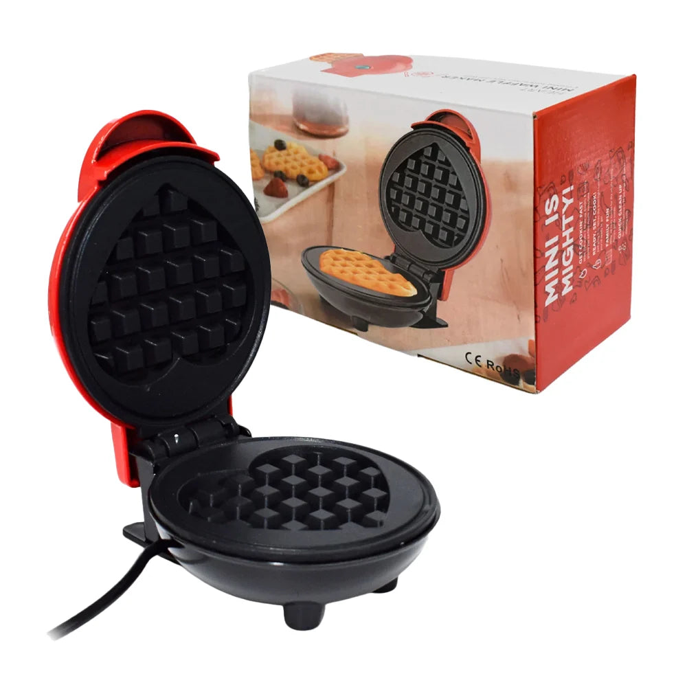 Mini Wafflera Redonda Para Reposteria