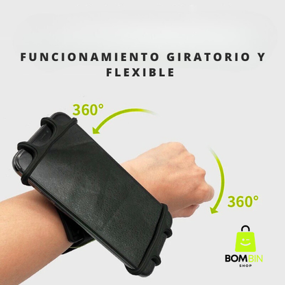 Brazalete Celular Giratorio 360° Con Soporte Para Teléfono