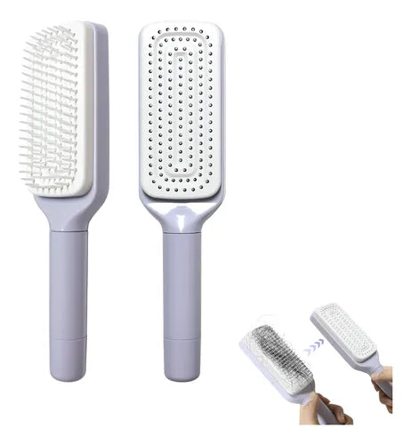 Cepillo Para El Cabello Autolimpiante