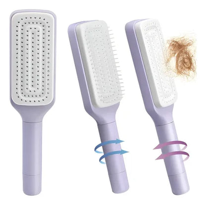 Cepillo Para El Cabello Autolimpiante
