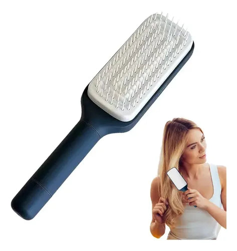 Cepillo Para El Cabello Autolimpiante